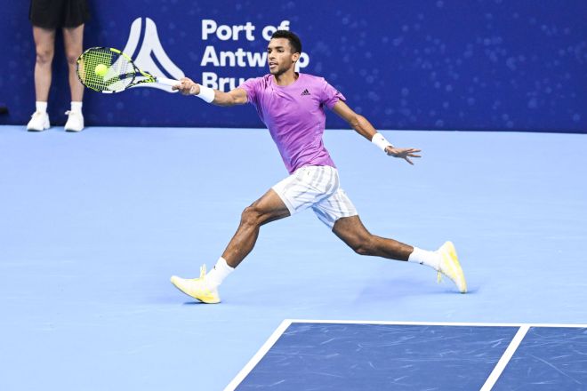 ANTWERP TENNIS EUROPEAN OPEN ROUND OF 16 FINALS GUINARD VS AUGER-ALIASSIME