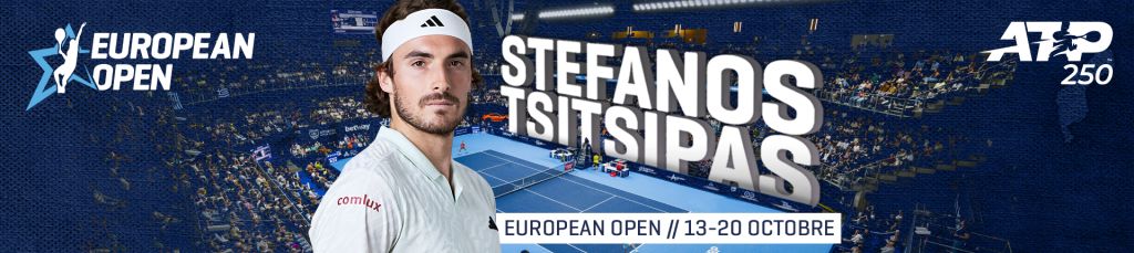 L’European Open attire un grand nom: la superstar Stefanos Tsitsipas vient à nouveau à Anvers !