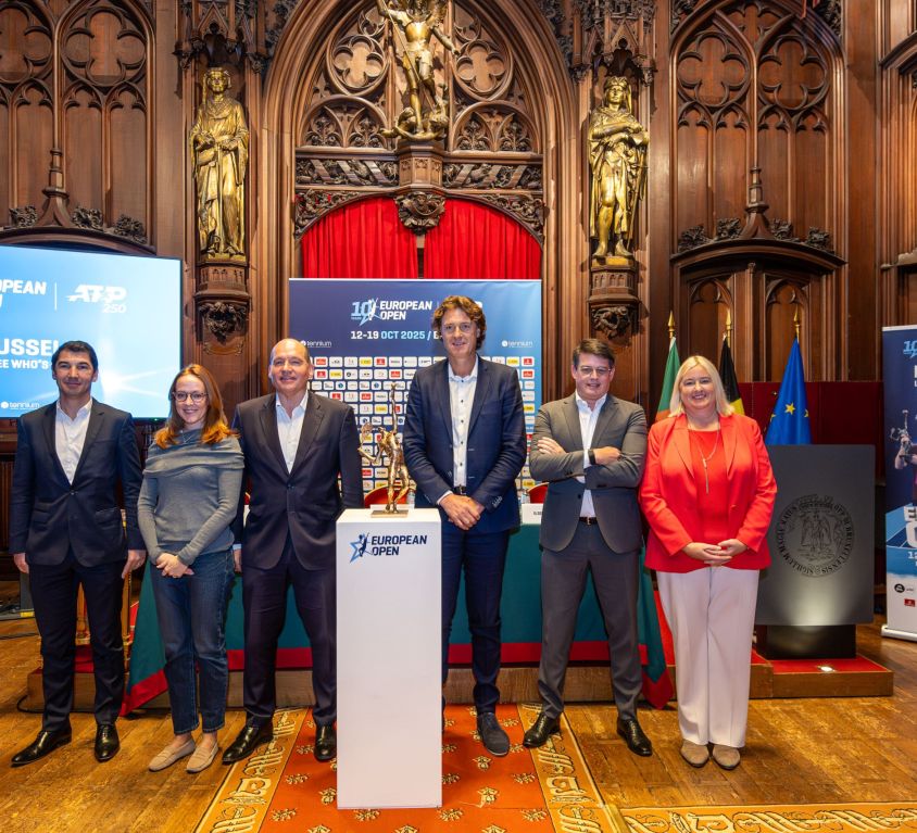 Press conference tennis tournament 2025 Belgium