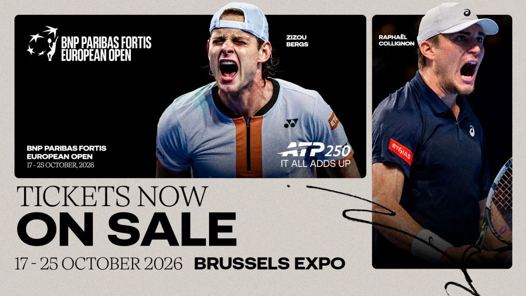 Ticket sales open for BNP Paribas Fortis European Open 2026, Bergs and Collignon confirmed!
